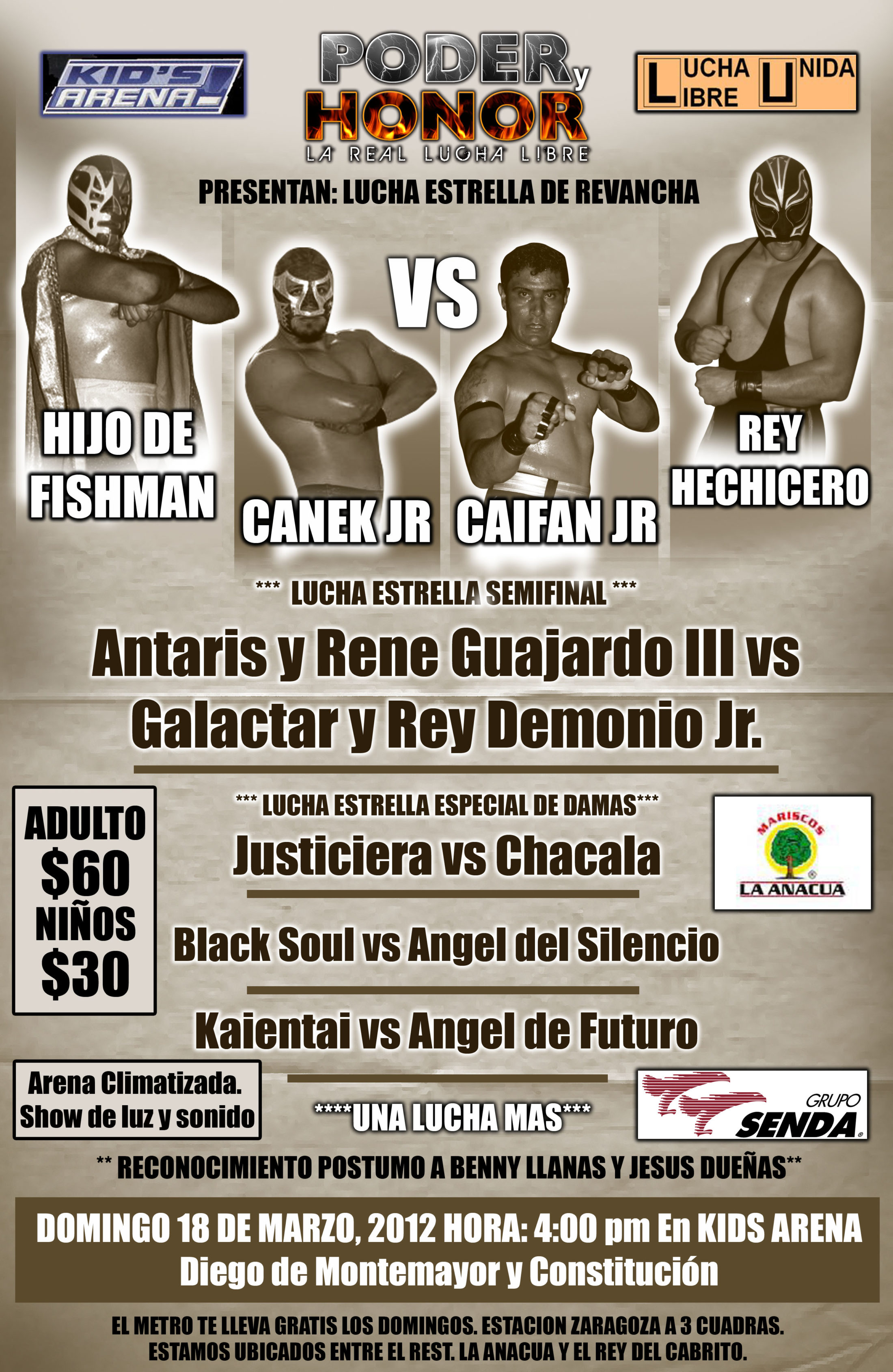 Gran función de Lucha Libre independiente el próximo 18 de Marzo en ...