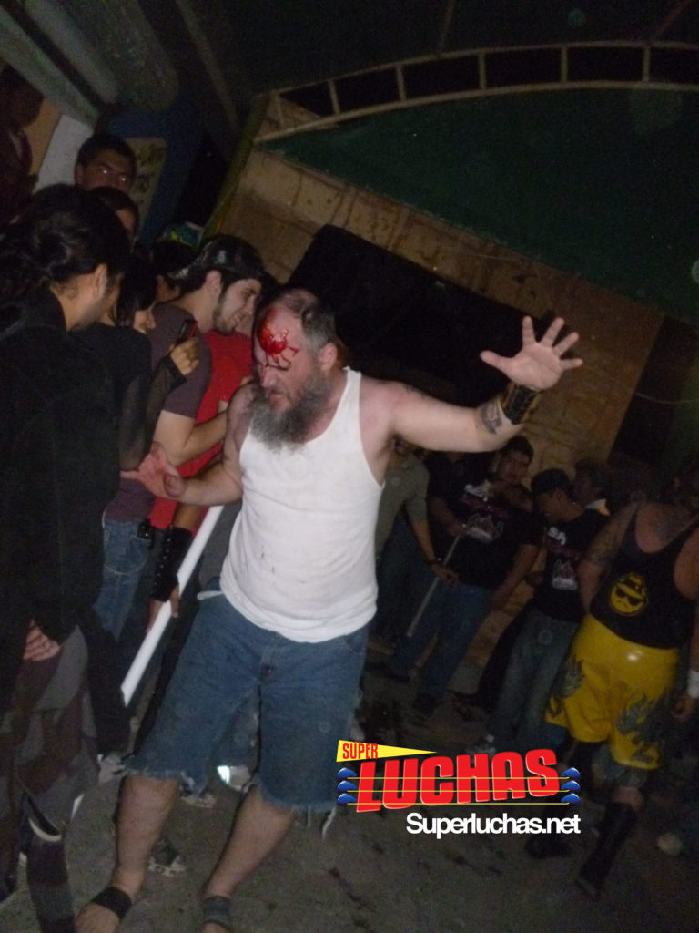 La carrera de Necro Butcher ha llegado a su fin. Su legado sangriento quedará por siempre. 2 Necro Butcher en Reynosa, México / Imagen por: Caleb Calera