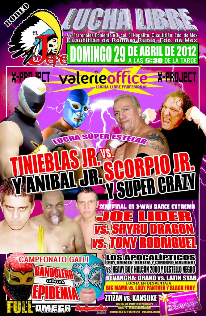 CARTEL 29 ABRIL b web(1) Cartel Valerie Office para el 29 de abril en el Rodeo "El Jefe".