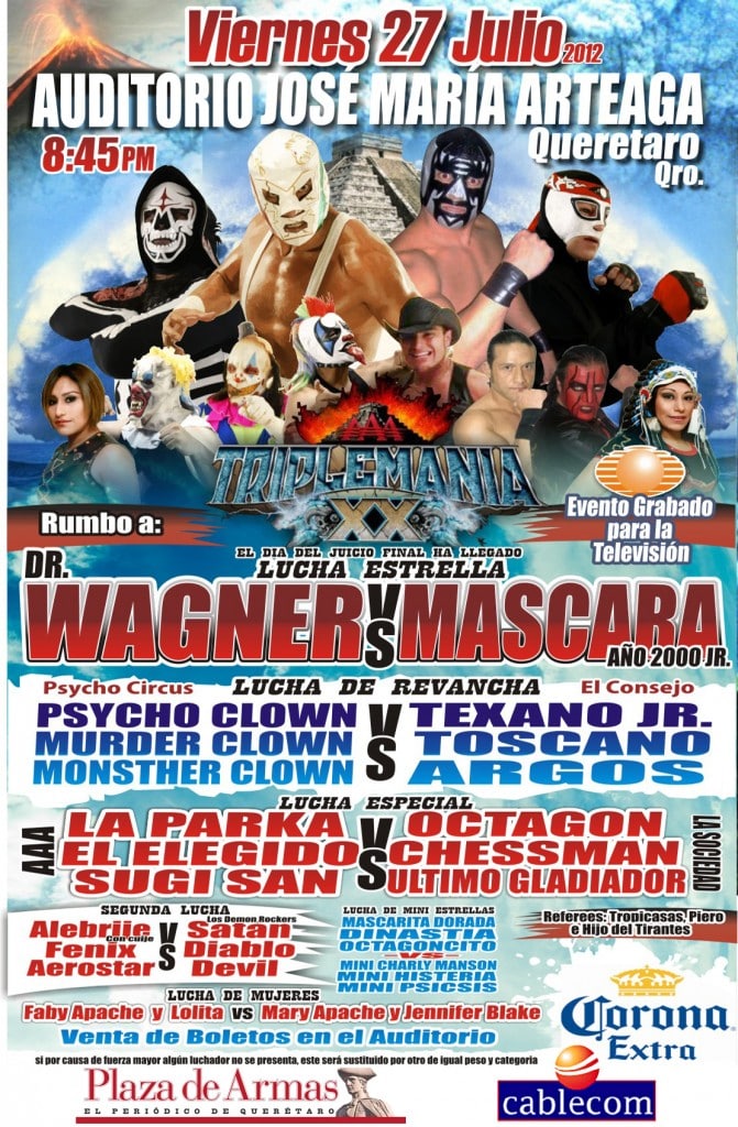 queretaro_aaa_27jul AAA (Resultados 27/Jul/12): ¡Botellazo para Wagner camino a Triplemania XX! 1