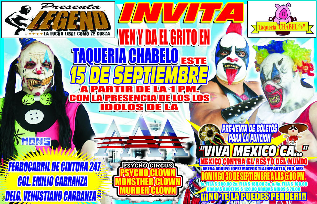 Da el Grito de Independencia con Los Psycho Circus