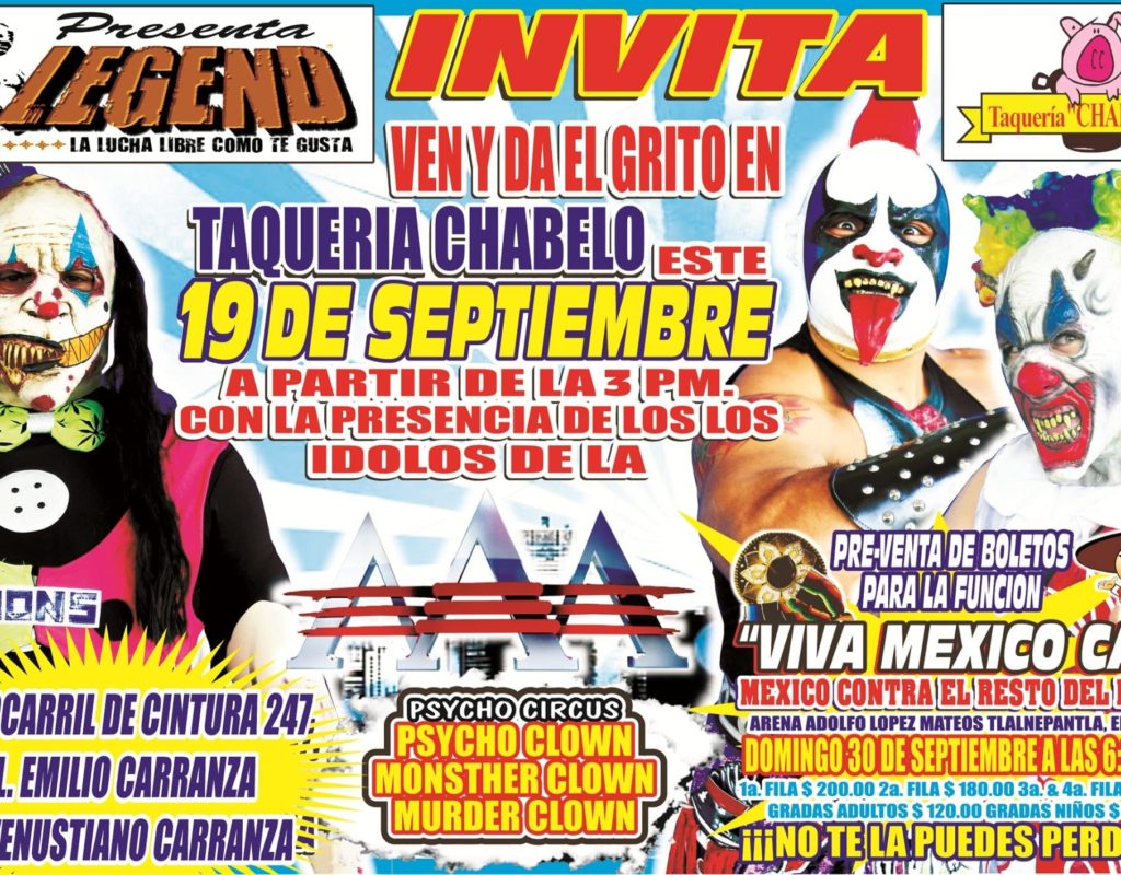 Da el Grito de Dolores con Los Psycho Circus