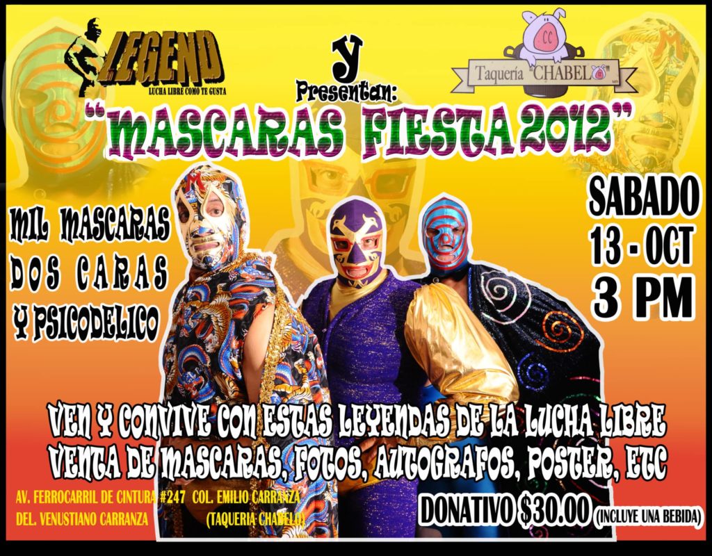 LEGEND: Máscaras Fiesta 2012