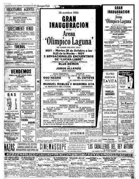 58 Aniversario "Arena Olimpico Laguna" 58 Aniversario "Arena Olimpico Laguna"