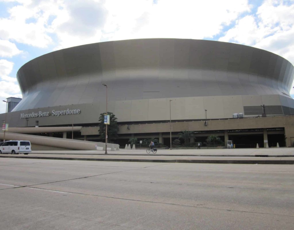 New Orleans "Mercedes Benz Superdome / wikimedia.org Photo by Infrogmation