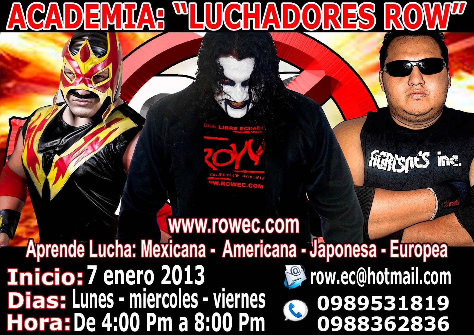 ROW Ecuador: Abierta escuela lucha libre ROW 1 ROW Ecuador: Abierta escuela lucha libre ROW 1