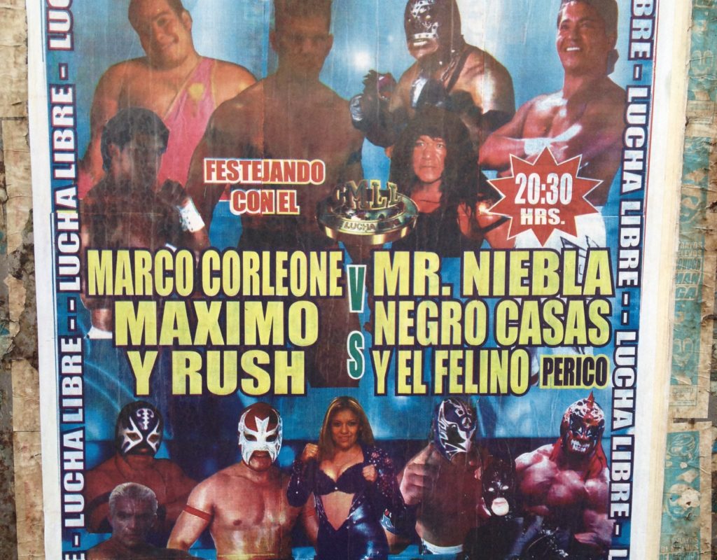 Cartel del 61 aniversario de la Arena Afición de Pachuca, Hidalgo / Photo by Miguel Rosales