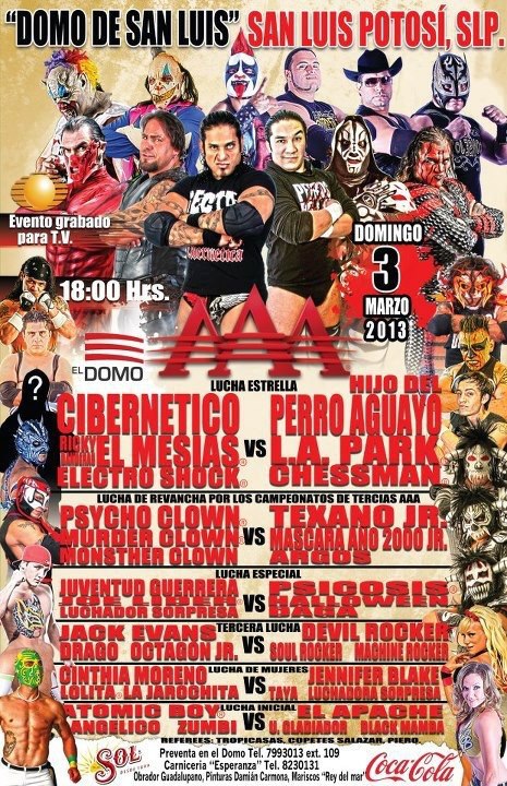 AAA / Domo de San Luis - 3 de marzo de 2013 / Image by Lucha Libre Triple A en Facebook