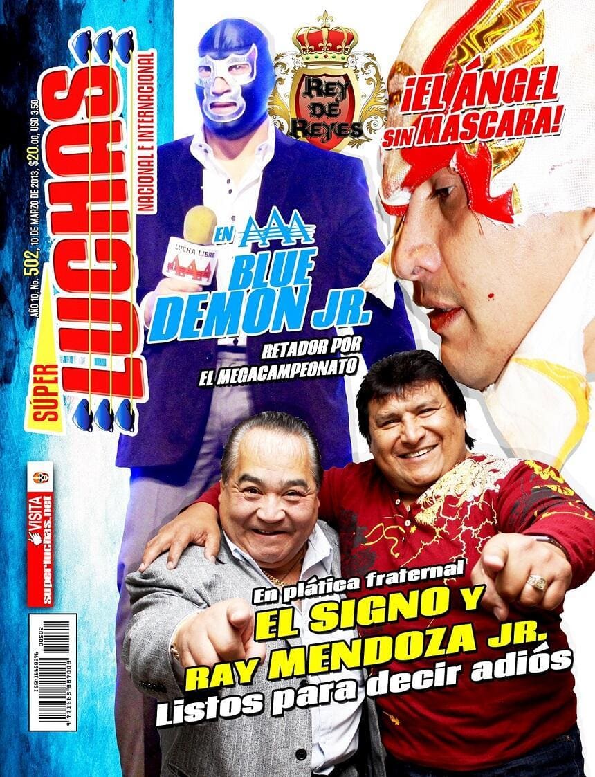 Revista Súper Luchas #502 (Desde el 10 de marzo de 2013) - @BlueDemonjr, ¡Retador al MegaCampeonato AAA! - El Signo y Ray Mendoza, Jr. listos para su Retiro - ¡El Ángel, sin Máscara! 2 Súper Luchas #502