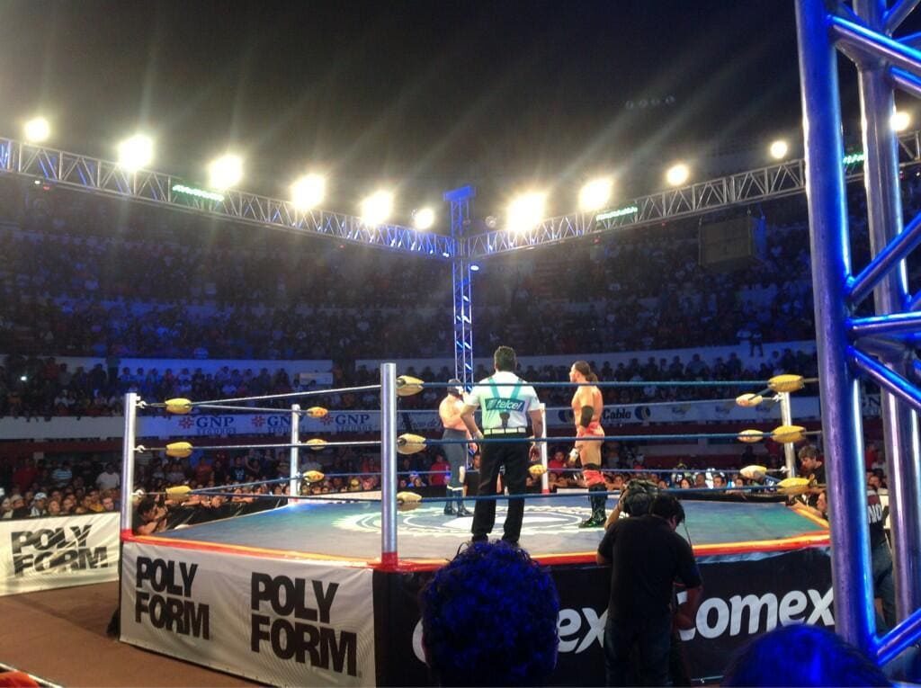 Texano, Jr. Retiene el MegaCampeonato AAA ante Blue Demon, Jr. y el Demonio Azul lo reta a un Máscara vs. Cabellera (17/3/13) / Twitter.com/Lucha_Libre_AAA