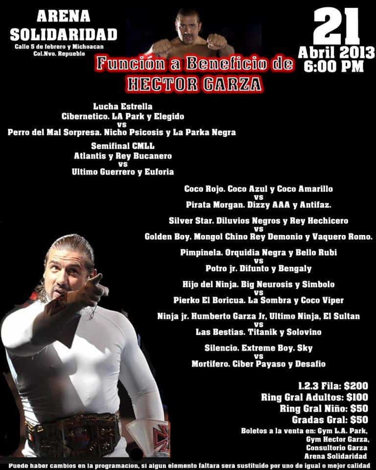Arena Solidaridad, 21 de abril del 2013