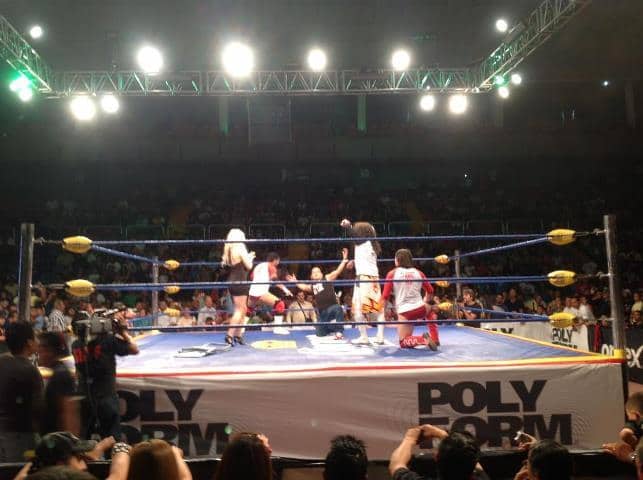 AAA Sin Límite en León, Guanajuato (Cobertura y resultados 15 de abril de 2013) - Blue Demon Jr. Firma con AAA, Konnan regresa a la Lucha, Axel reta a Daga. 8 Ricky Marvin con Los Perros del Mail / Image by Facebook/luchalibreaaa
