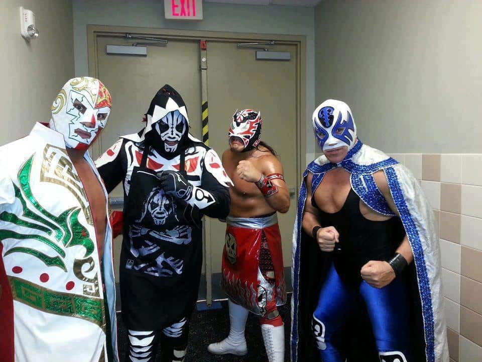 Dr. Wagner Jr., L.A. Park, Último Guerrero y Atlantis en los Estados Unidos / Image by Idolos del Ring