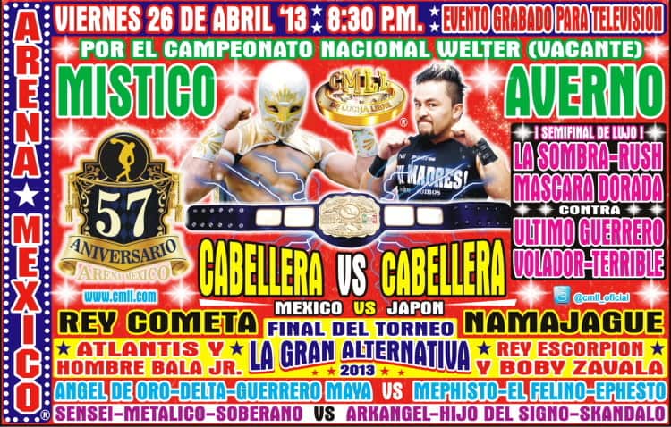 57 Aniversario de la Arena México / 26 de abril de 2013 / Image by www.cmll.com