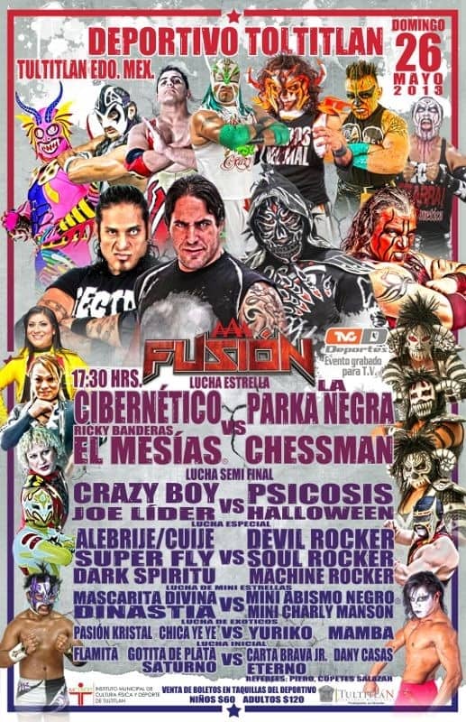 AAA Fusión / Deportivo Toltitlán de Tultitlán, Edomex - 26 de mayo de 2013 / Image by www.luchalibreaaa.com