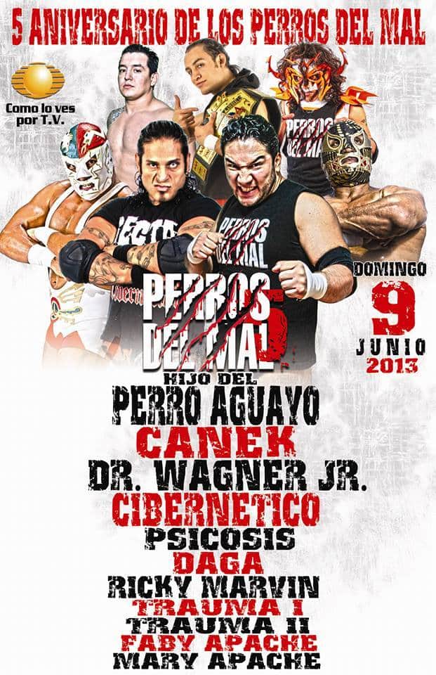 5to Aniversario de los Perros del Mal/ imagen Perros del Mal en facebook