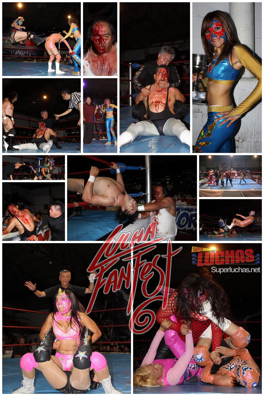 Gráfica del Lucha Fan Fest VI: Luchando por un Amigo: Lásser / Photo by: Rostro Oculto