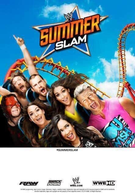 Póster Oficial de Summerslam 2013 - imagen por twitter.com/wweajlee
