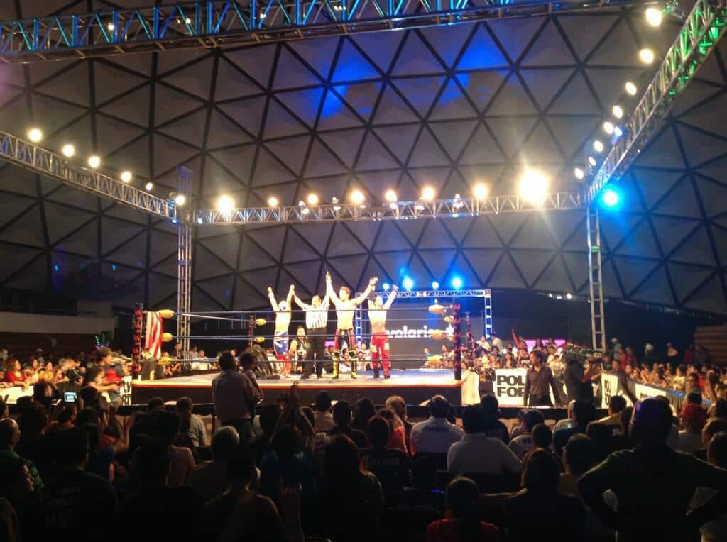 #AAASinLímite: ¡Australian Suicide, la sorpresa de @luchalibreaaa! 3 Australian Suicide triunfa en su presentación con Triple A junto a Jack Evans y Angélico / Domo del Plan Sexenal - 22 de septiembre de 2013 / Image by @luchalibreaaa