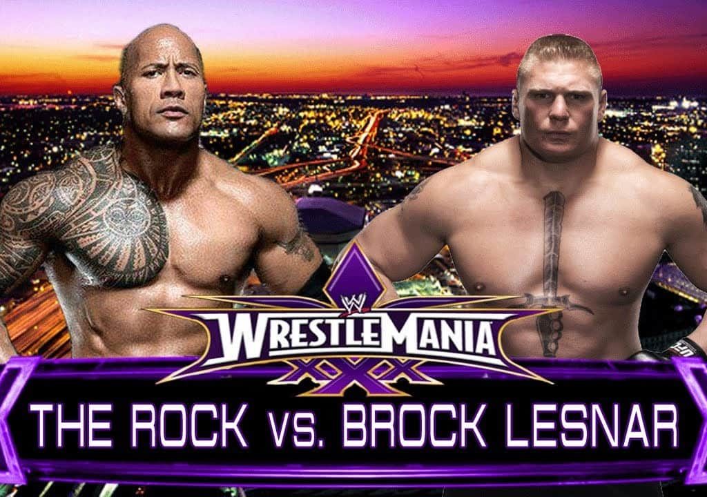 ¿The Rock vs. Brock Lesnar en WWE WrestleMania XXX?