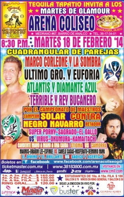 Martes Arena Coliseo GDL/Imagen cmll.com