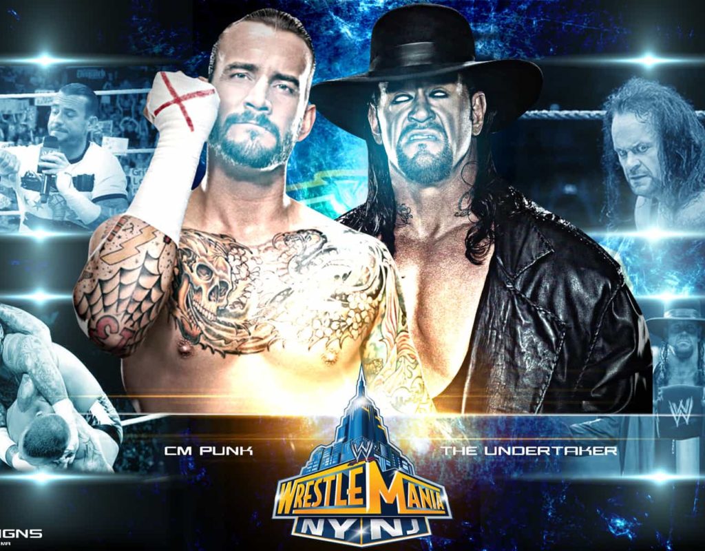 CM Punk vs Undertaker - Wallpaper