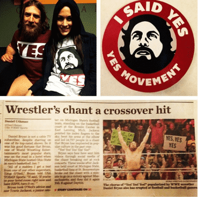 La nueva era de WWE: la Era IWC 3 Brie Bella, Daniel Bryan y el Yes! Movement / instagram.com/briannagc